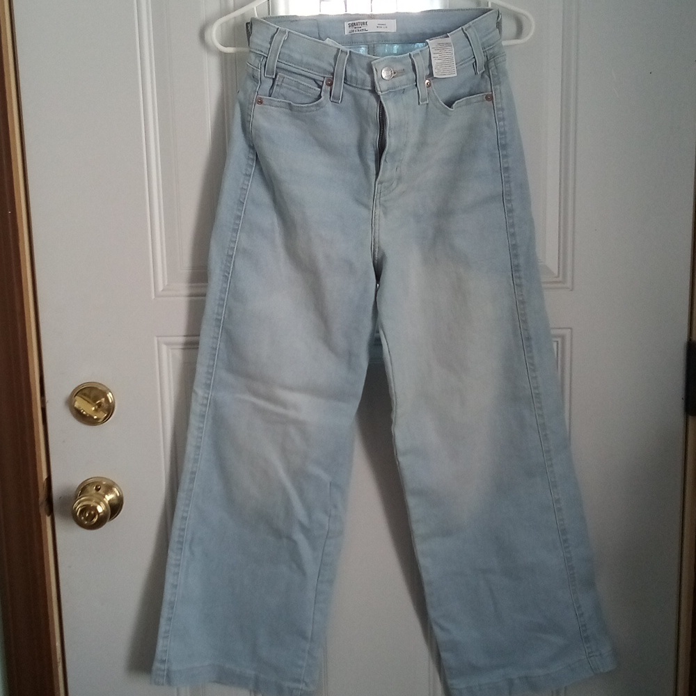 Signature by Levi Strauss Light Blue Wide Leg Jeans